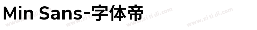 Min Sans字体转换